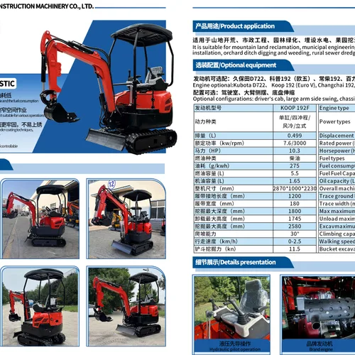 Shandong Donggong Mini Excavator - ME16