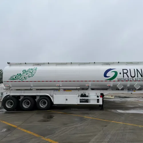 Shengrun export-type aluminum alloy liquid tank semi-trailer
