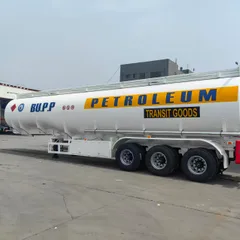 Shengrun export-type tri-axle aluminum alloy liquid tank semi-trailer