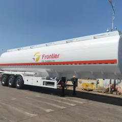 Shengrun brand tri-axle aluminum alloy liquid tank semi-trailer customized for export to Ghana