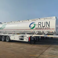 Shengrun export-type aluminum alloy liquid tank semi-trailer