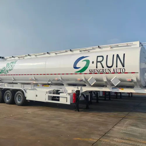Shengrun export-type aluminum alloy liquid tank semi-trailer