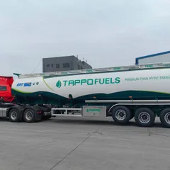Shengrun brand tri-axle aluminum alloy liquid tank semi-trailer customized for overseas customers