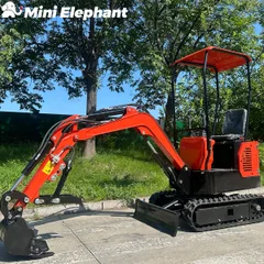 小象重工 QH12-1 小型挖掘机 1.2 吨山地开荒挖机 室内破碎大棚种植小挖机