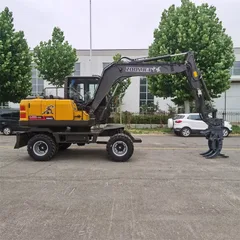 ZJ85 Wheel Excavator Durable Undercarriage Easy Operation for Contractors
