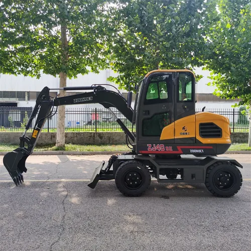 ZJ40 4 Ton Mini Excavator 3600KG Wheeled Hydraulic Digger for Sale