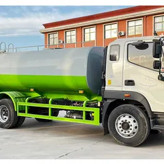 福田园林绿化洒水车，15立方罐体，柴油动力，国三发动机，手动变速箱，4×2驱动，现货销售。