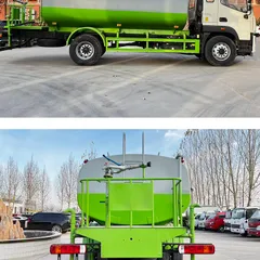 福田园林绿化洒水车，15立方罐体，柴油动力，国三发动机，手动变速箱，4×2驱动，现货销售。