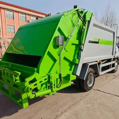 厂家直销 可定制柴油4×2发动机压缩式垃圾车 桶装生活垃圾收集车