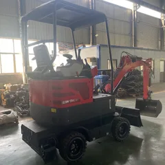 20 Wheel Excavator Multifunctional Small Hydraulic Wheel Excavator for Sale