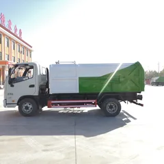 全新优质 7 立方米 4×2 手动柴油挂桶式垃圾回收车，支持定制