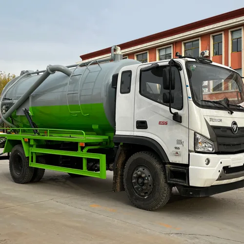 Foton Vacuum Sewage  Truck-8m Capacity Vacuum Pump Diesel Euro 3 150-250hp for Municipal Sewage Cleaning | Customizable