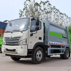 Factory-Direct Customizable XND Futian Garbage Compactor Truck Diesel Engine Euro 3 Emission Barrelized Domestic Waste