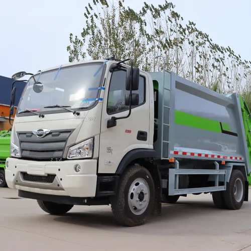 Factory-Direct Customizable XND Futian Garbage Compactor Truck Diesel Engine Euro 3 Emission Barrelized Domestic Waste