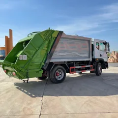 New Manual 10 Cubic Compression Type 4x2 Diesel Compactor Rear Loader Garbage Truck Dongfeng Chassis Euro 5 Emission