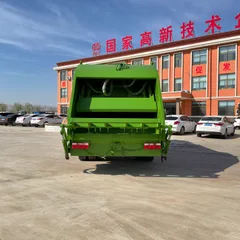 New Manual 10 Cubic Compression Type 4x2 Diesel Compactor Rear Loader Garbage Truck Dongfeng Chassis Euro 5 Emission