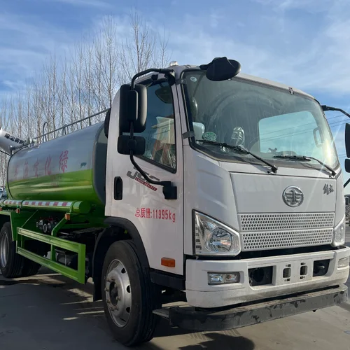 New Low Price JieFang Landscaping Water Tank Truck 4x2 12cbm Capacity Diesel Euro 5 Engine Manual Transmission Sale