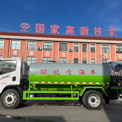 New Low Price JieFang Landscaping Water Tank Truck 4x2 12cbm Capacity Diesel Euro 5 Engine Manual Transmission Sale