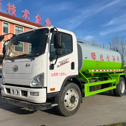New Low Price JieFang Landscaping Water Tank Truck 4x2 12cbm Capacity Diesel Euro 5 Engine Manual Transmission Sale