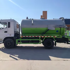 Factory Direct Customizable Dongfeng Manual Diesel Vacuum Sewer Suction Truck Large-Scale Municipal High-Pressure Cleaning
