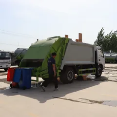 Factory-Direct Customizable Diesel Manual 4x2 Engine EURO 5 Garbage Compactor Truck Barrelized Domestic Waste Collection