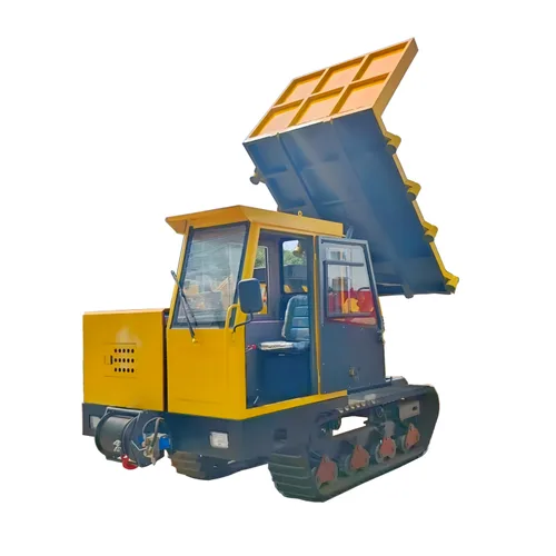 操作简便、带升降功能的履带式小型自卸车