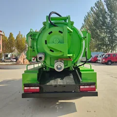 FAW Jiefang 5+3 Cleaning Vacuum Sewer Truck with Powerful Pipeline Dredging Capability Vacuum Pump Diesel