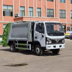 5 Cubic Compression Type 4x2 Diesel Manual Transmission Compactor Garbage Collection Truck Dongfeng Chassis Euro 5 Emission