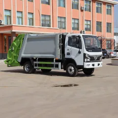 5 Cubic Compression Type 4x2 Diesel Manual Transmission Compactor Garbage Collection Truck Dongfeng Chassis Euro 5 Emission