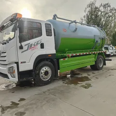 Factory Direct Customizable FAW  Manual Diesel Vacuum Sewer Suction Truck Large-Scale Municipal High-Pressure Cleaning