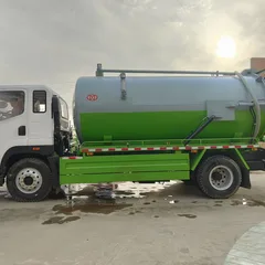 Factory Direct Customizable FAW  Manual Diesel Vacuum Sewer Suction Truck Large-Scale Municipal High-Pressure Cleaning