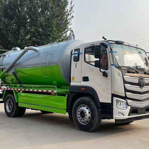 Factory Direct Customizable Auman 13m³  Manual Diesel Vacuum Sewer Suction Truck with Liftable tank and Openable Rear Lid