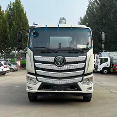 Factory Direct Customizable Auman 13m³  Manual Diesel Vacuum Sewer Suction Truck with Liftable tank and Openable Rear Lid