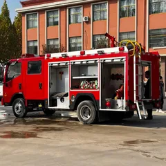 福田 H2 洒水消防车 —— 全新 4×2 柴油驱动，罐体容积 3001-5000 升，多功能街道救援作业车