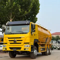 Sinotruk Howo 371 6x4 Used Sewage Suction Truck-High-Power Diesel Manual Transmission Euro 5 25-30T GVW for Wastewater