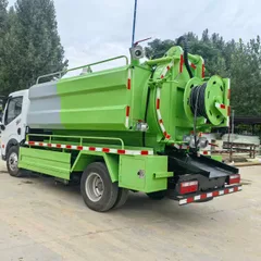 Dongfeng Sewage Cleaning and Suction Truck, Sewer Dredging Vehicle, 4x2 Drive, Diesel Manual Transmission Truck