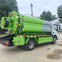 Dongfeng Sewage Cleaning and Suction Truck, Sewer Dredging Vehicle, 4x2 Drive, Diesel Manual Transmission Truck