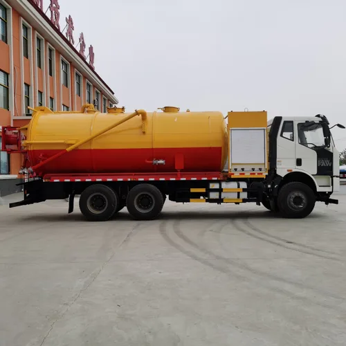 FAW Jiefang J6 Manual Diesel Pipeline Sewer Cleaner Truck Sewer Cleaning Vacuum Emergency Rescue Vehicle 11-20T Capacity 20-25T