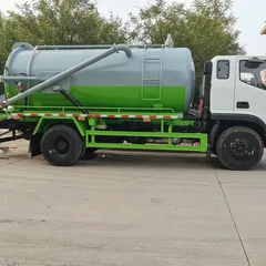 Diesel Fuel Manual Euro 6 Emission Multi-Functional Self-Priming Self-Draining Sewage Suction Truck for Cleaning Sewer Pipes