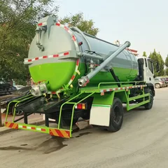 Diesel Fuel Manual Euro 6 Emission Multi-Functional Self-Priming Self-Draining Sewage Suction Truck for Cleaning Sewer Pipes