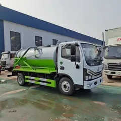 10m³ Self-Dumping Sewage Suction Truck Dongfeng Duolika D9 160HP Yuchai Engine