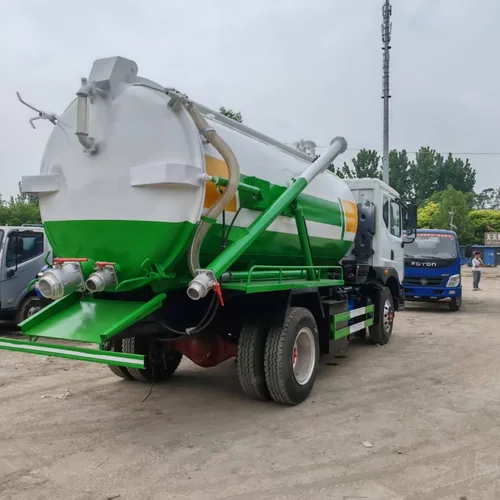 10m³ Self-Dumping Sewage Suction Truck Dongfeng Duolika D9 160HP Yuchai Engine