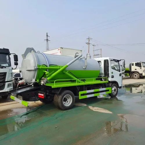 10m³ Self-Dumping Sewage Suction Truck Dongfeng Duolika D9 160HP Yuchai Engine
