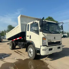 Sinotruk Howo Light Rear Dump Garbage Truck 130HP Yunnei Engine For Export