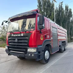 JP16 High Spray Foam Fire Truck 12m³ Tank 310HP HOWO Chassis For Sale