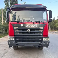 JP16 High Spray Foam Fire Truck 12m³ Tank 310HP HOWO Chassis For Sale
