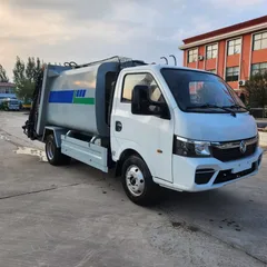 Dongfeng Tuyi 4x2 Mini Garbage Compactor Truck Integrated Garbage Collection Compression Manual Transmission Diesel Engine Pump
