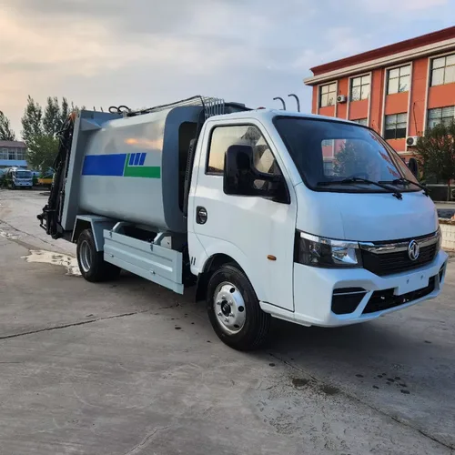 Dongfeng Tuyi 4x2 Mini Garbage Compactor Truck Integrated Garbage Collection Compression Manual Transmission Diesel Engine Pump