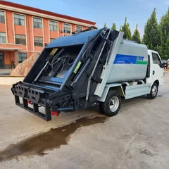 Dongfeng Tuyi 4x2 Mini Garbage Compactor Truck Integrated Garbage Collection Compression Manual Transmission Diesel Engine Pump