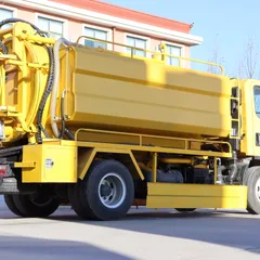 FAW Jiefang Manual Diesel 4+2 Combination High-Pressure Jetting and Vacuum Suction Sewer Cleaning Truck